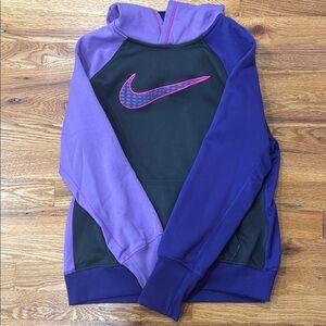 Nike Women’s Purple and Gray Hoodie
